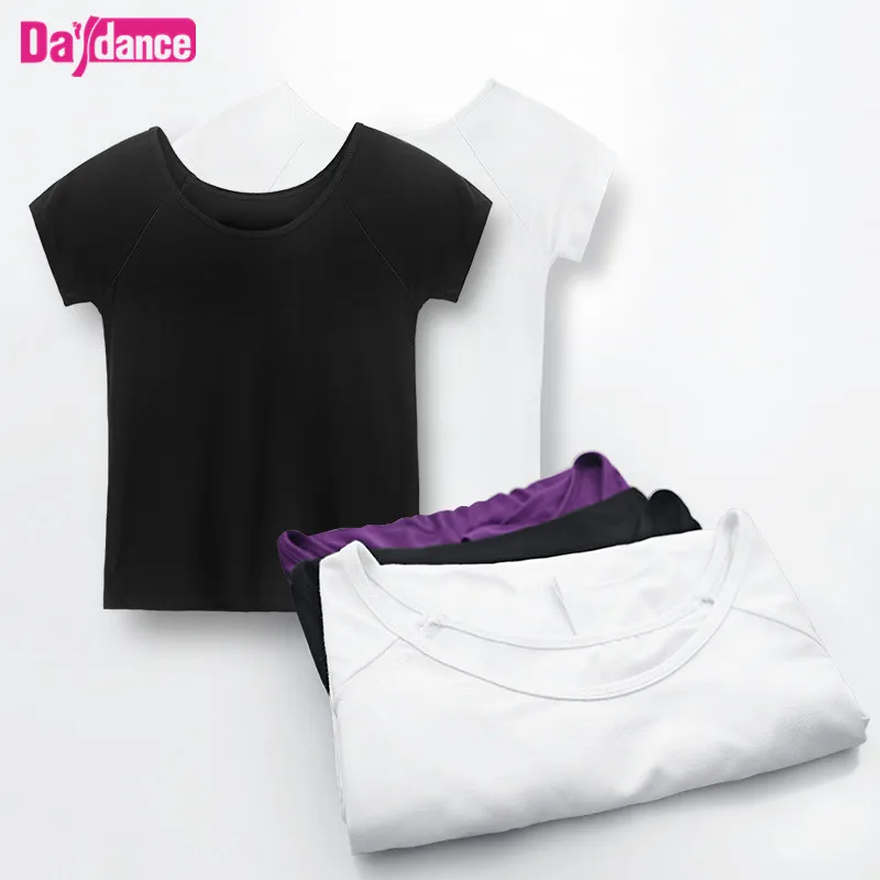 

Super Soft Solid Color Cotton Shirt Standard Gymnastics Yoga Ballet Clothes For Practicing