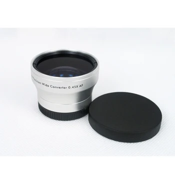 

BON CREATION Replacement Lens 37mm 0.45x Wide Angle + Macro Conversion Lens for Camcorders 37 0.45 Silver Digital Lenses