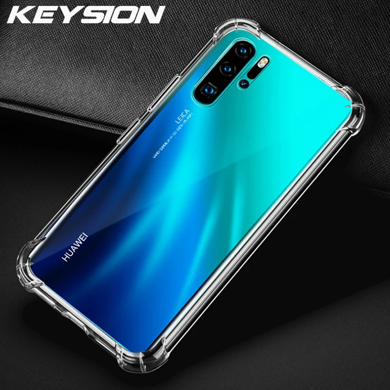Чехол KEYSION для телефона Huawei P30 Pro P20 Lite Mate 20 Y7 Y9 2019 прозрачный мягкий бампер из ТПУ