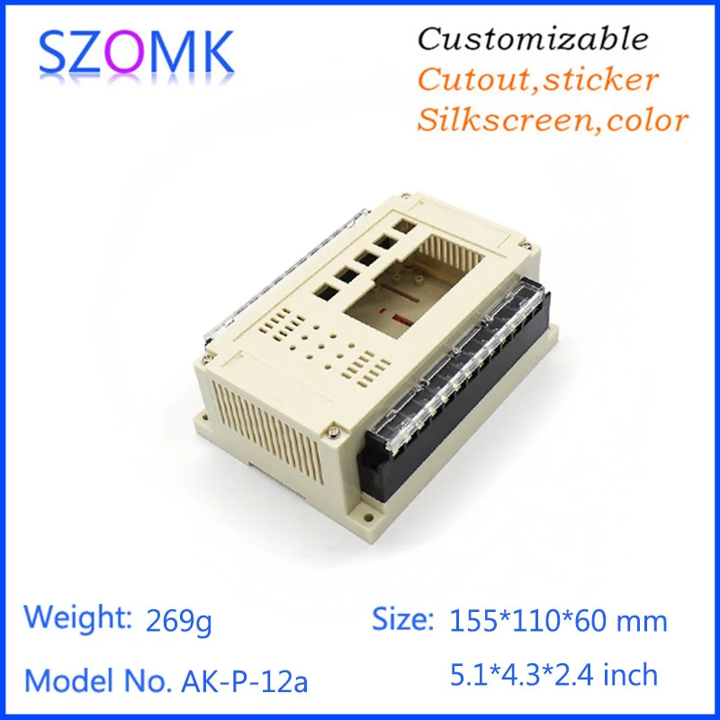 szomk plastic box for electronics project din rail enclosure with connectors terminal blocks electrical plastic outlet boxes control enclosure junction box (17).jpg