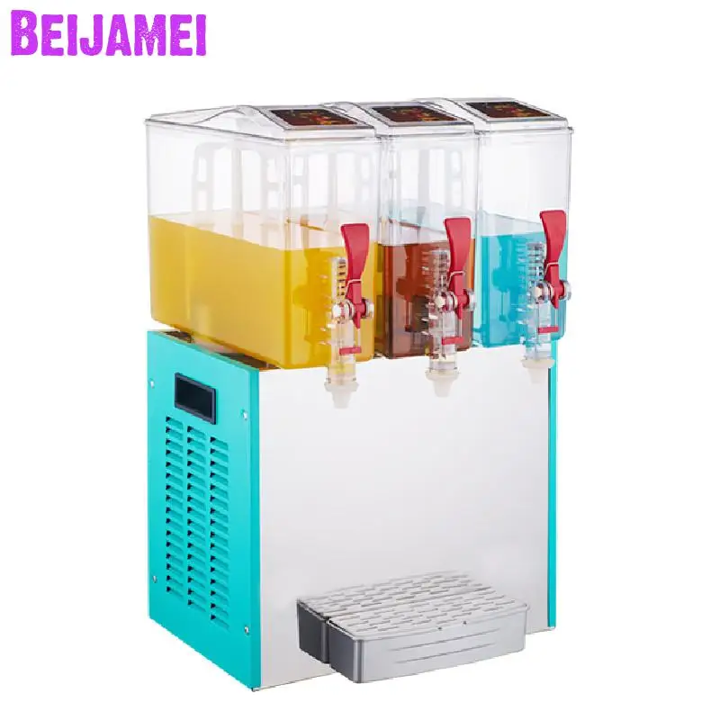 

BEIJAMEI 10L*3 commercial beverage cold drink machine three cylinder multifunctional cold and hot juice making machine
