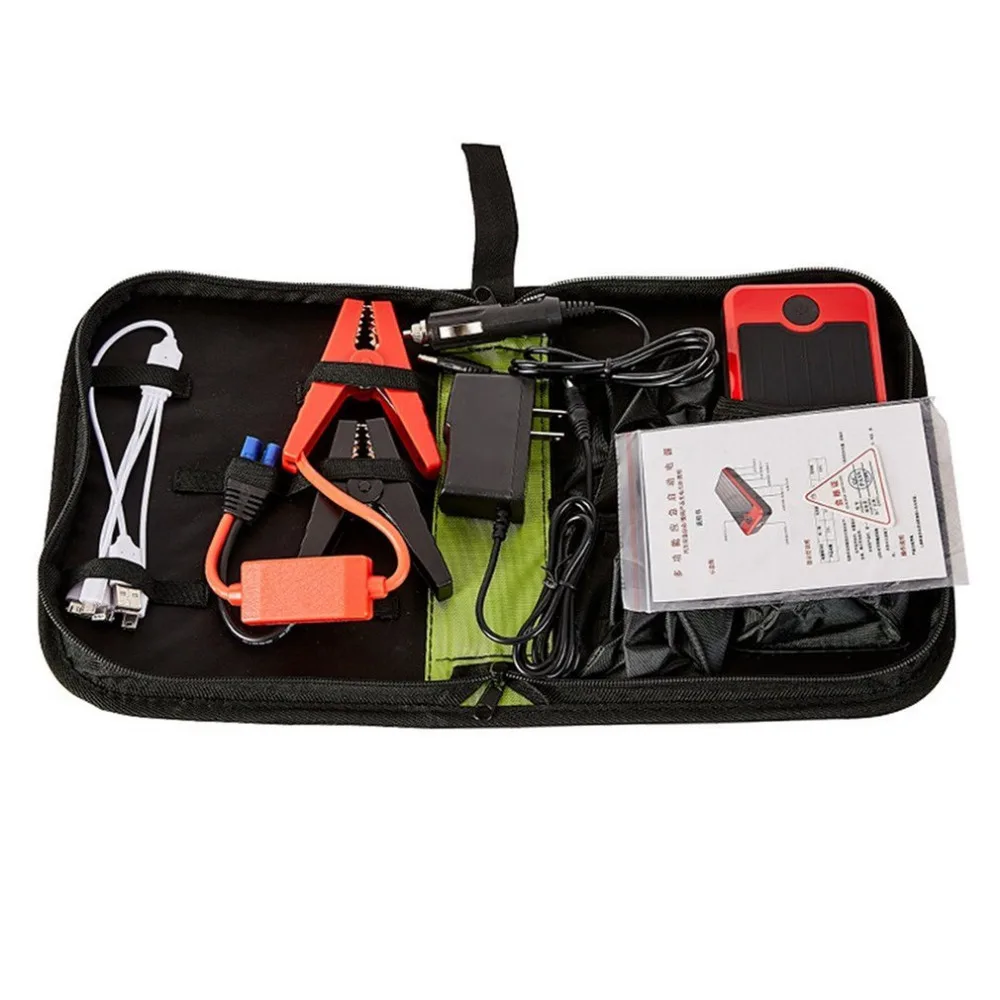 Mini 1set Car jump starter Power Bank Emergency Portable Source Digital Device Power Supply 12000mAh With LED Flashlight