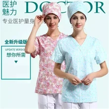 Одежда из хлопка с короткими рукавами для операционной, стерилизационная одежда с высокой температурой, стиль