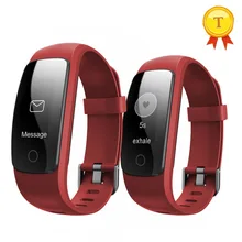 Лучший подарок для девушки женщины красочный smartband красный умный браслет с контролем сердечного ритма шагомер с контролем сна управление музыкой