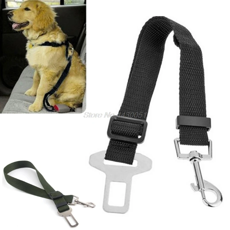 

Cat Dog Pet Safety Car Vehicle Strap Seat Belt Adjustable Harness Lead Restraint