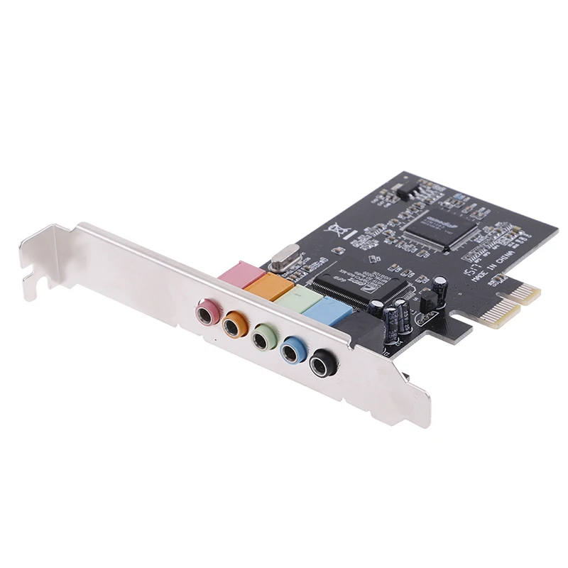 Компьютерная шина PCI-E аудио цифровая звуковая карта 5,1 твердотельные конденсаторы CMI8738 Чипсет для компьютера