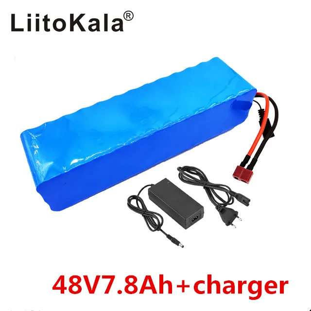 LiitoKala 48 В 7.8ah 13s3p Высокая мощность 18650 батарея электрический автомобиль электрический мотоцикл DIY батарея BMS защита+ 2A зарядное устройство