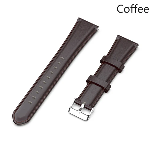 Coffee Масло воск кожаный ремешок для samsung gear S3 Смарт-часы аксессуары ремешок замена Браслет для gear 2 Neo браслет - Цвет: Coffee