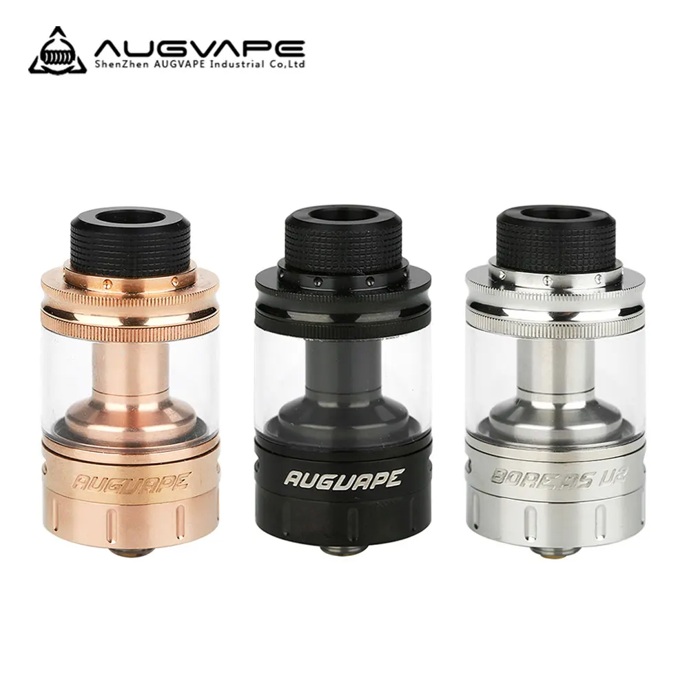 

Original AUGVAPE Boreas V 2 RTA Tank Atomizer 2.5ml/ 5ml & Angled Upwards Airflow 24mm Diameter E-cigarette Tank Atomizer