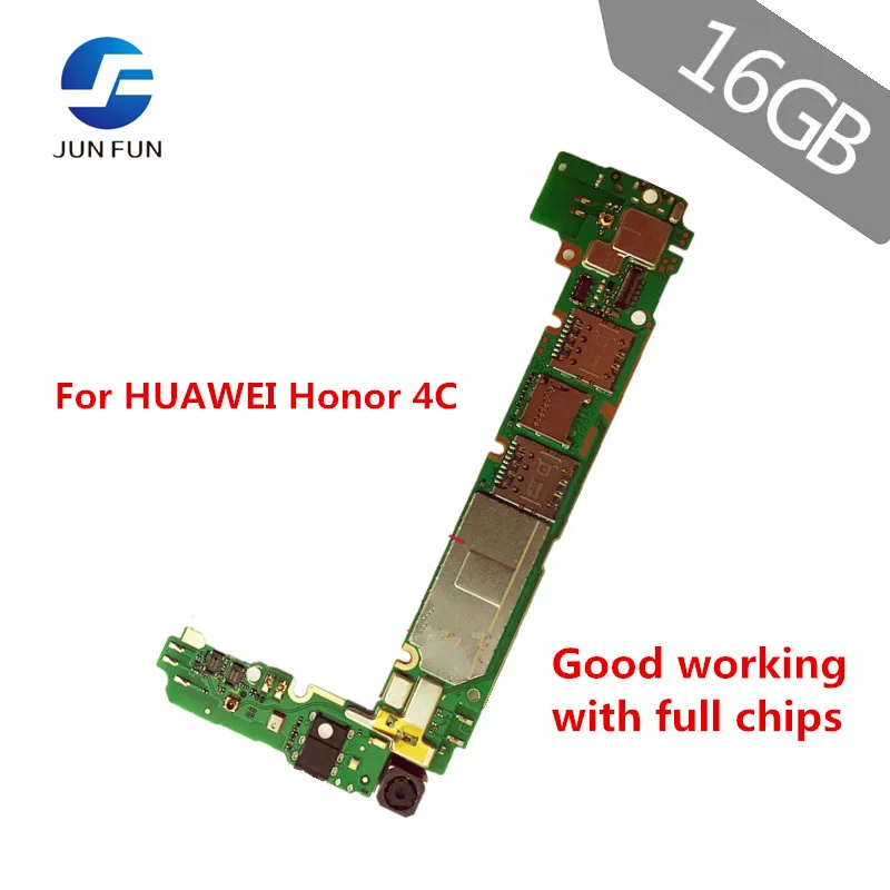 

JUN FUN 2GB RAM 16GB ROM For HUAWEI Honor 4C 4 C CHM-UL00 Motherboard Unlocked Mainboard EMUI Logic Board