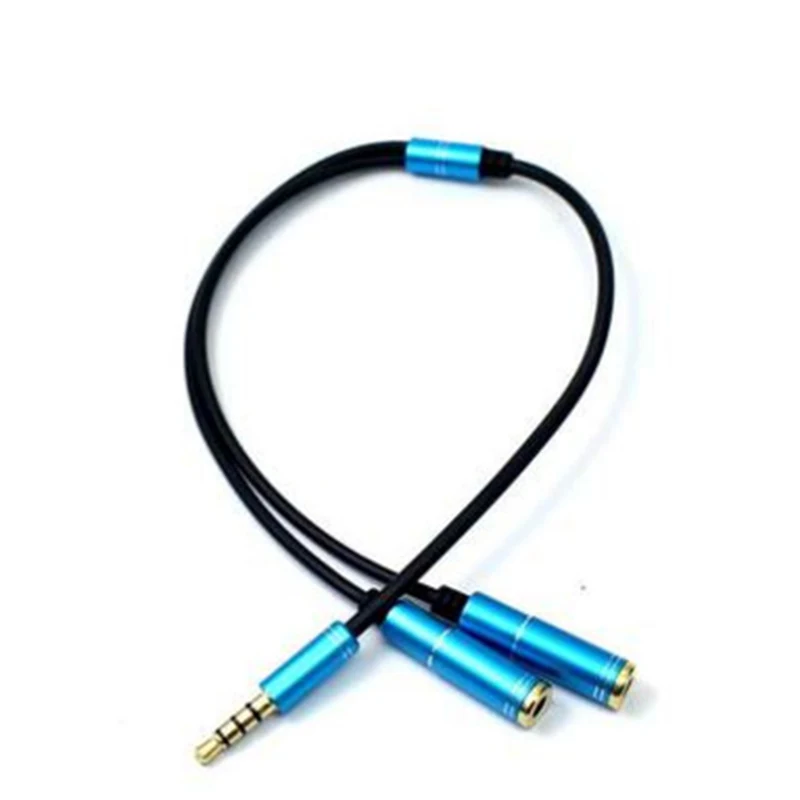

3.5mm Jack 1 Male To 2 Female Splitter Headphone Connecter Cable For Universal Cell Phone MP3 MP4-15