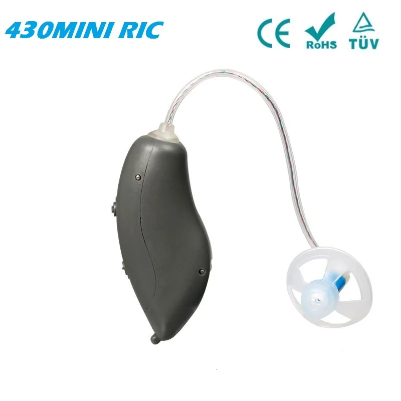 Acosound 430 Мини RIC Цифровые слуховые аппараты 4 канала BTE слуховой аппарат маленькие RIC слуховые усилители для глухих слуховых аппаратов - Цвет: Right Ear
