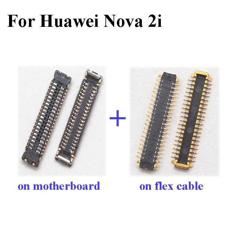 

5pcs FPC connector For Huawei Nova 2i 2 i nova2i LCD display screen on motherboard mainboard / on cable For Huawei Nova 2 i