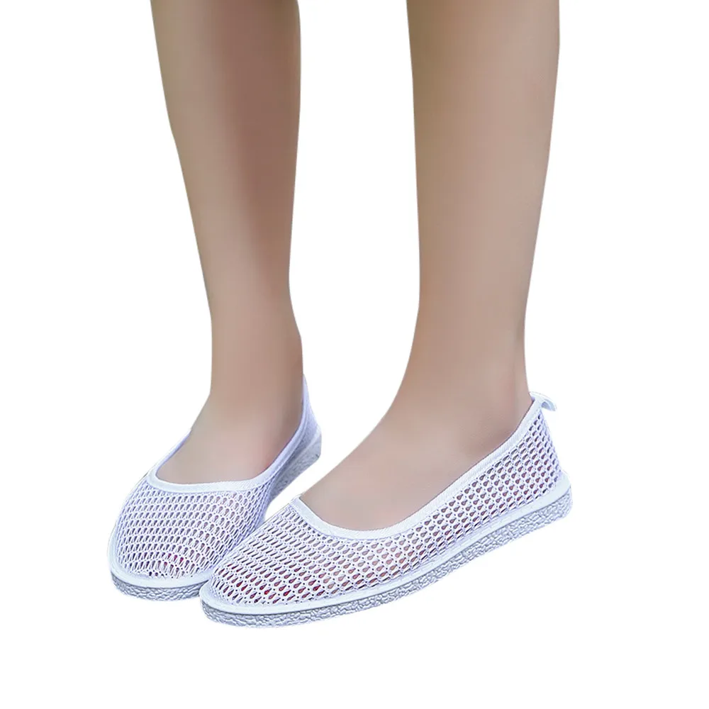 

YOUYEDIAN zapatos mujer tacon women shoes ronde neus women shoes flat white women shoes 2018 summer comfortable ##*