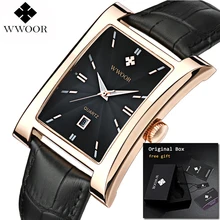 WWOOR 2019 мужские наручные часы лучший бренд роскошные золотые