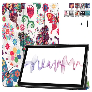

Smart Wake Up Sleep Flip PU Leather Cover Case For Huawei MediaPad M6 Pro 10.8 VRD-AL09 Capa Fundas Coque+Stylus