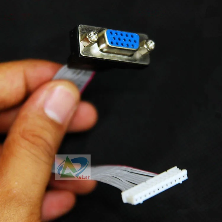 

5pcs x LCD Driver Board Built-in VGA Cable Signal Cable VGA Female Plug for Monitor TV 12 Pin Freeshipping