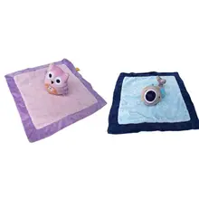Детская пустышка, успокаивающее полотенце, милый мультфильм, сова, дельфин, мягкий плюш, для кормления, мягкая кукла, грызунок для младенцев, спальный партнер