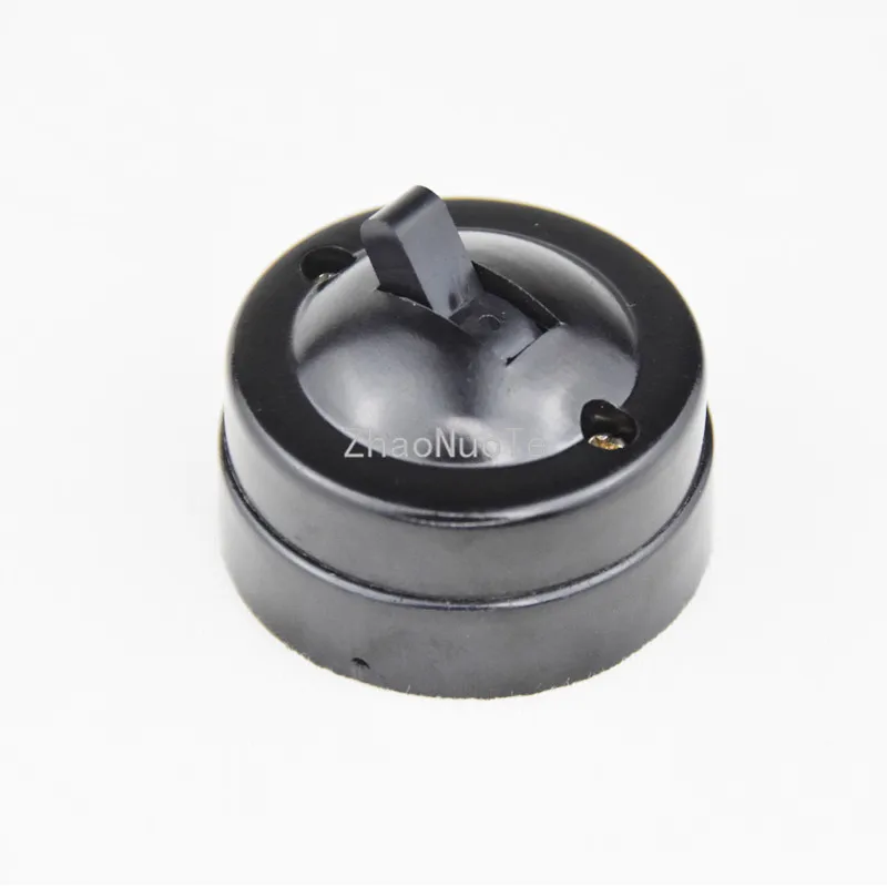 

Retro Toggle Switches Single-control Lamp Switch Surface Mounted Wall Light Switch Old-fashioned 6A Black