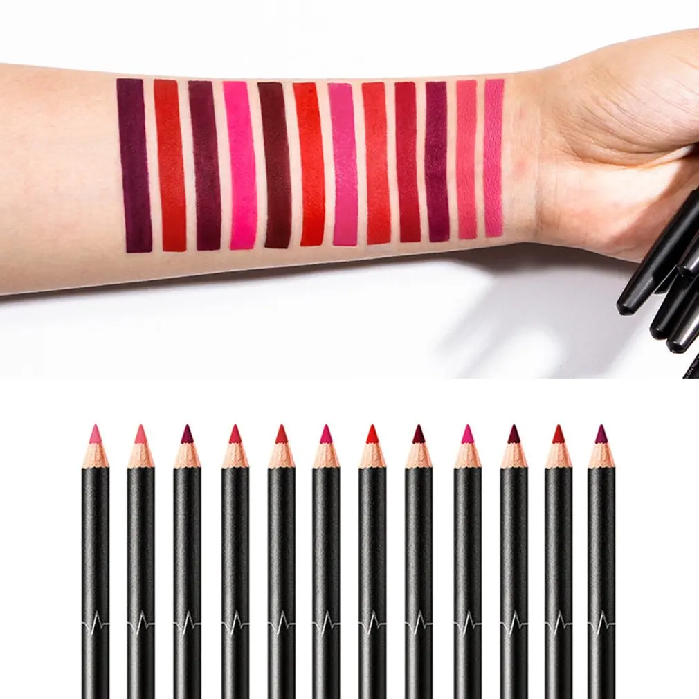 

36 colors Professional Multi-functional Lip liner Pencil Long Lasting Waterproof Lip Cosmetic Makeup Colorful Lip Liner Pens