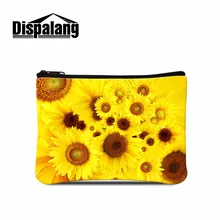 Косметичка и Красота сумка Чехол кошелек для монет сумки для девочек цветочный чехол для монет Подсолнух женские сумки для монет сумка для денег для леди