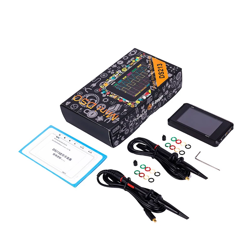 

DSO213 upgrade DSO203 LCD Digital Portable Storage Oscilloscope Nano Handheld Bandwidth 1MHz Sampling Rate 10MSa/s Thumb Wheel