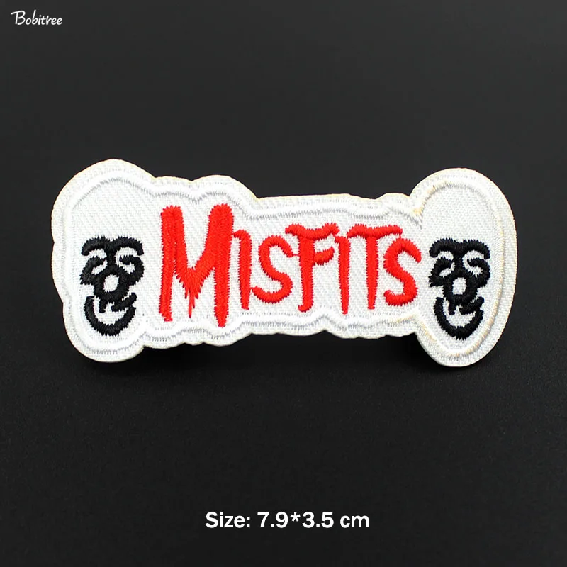 

DIY Accessory Misfits Band Badge Clothes Patches Iron on Embroidered Stickers for Jacket Jeans Backpack Decoration Applique