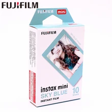 Fuji Fujifilm 10 листов Instax Mini Sky Blue мгновенная пленка фотобумага для камеры Instax Mini 8 7 s 25 50 s 90 9