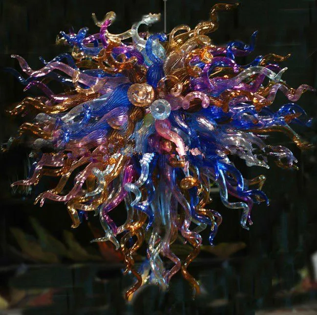 

Colorful Custom Made CE UL Certificate Glass Pendant Lamps Villa Decor Chihuly Style