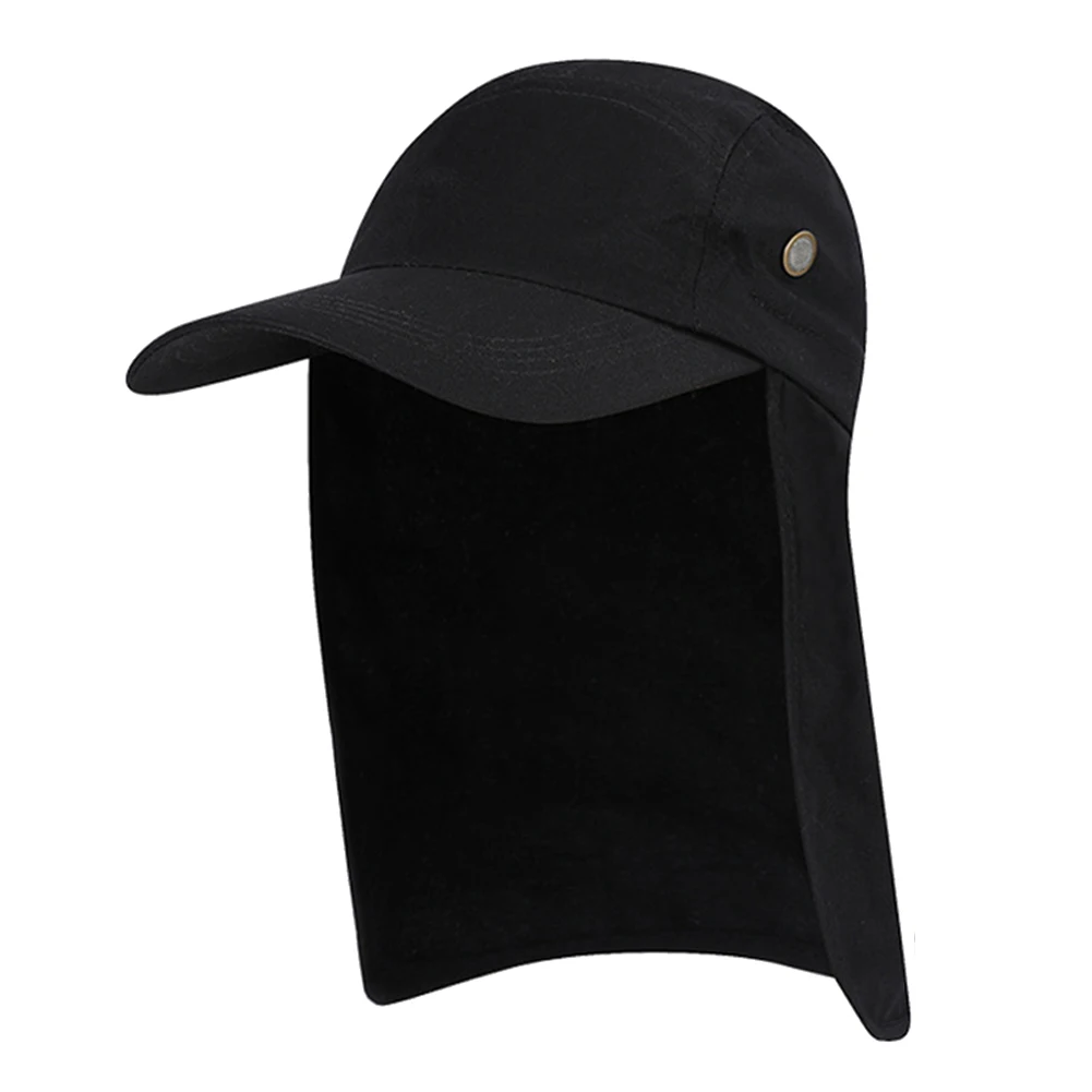 

Unisex Sunscreen Summer UV Protection Sun Foldable Caps Fishing Hat Outdoor Wide Brim Camping Visor Hunting Ear Neck Flap Hiking