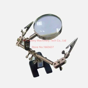 

Free Shipping Jewelers Auxiliary Tool Jewelry Soldering Tools Third-Hand Tool with Magnifier Magnification 5X 1pcs/lot