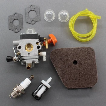 

Yard Garden Air Filter Primer Bulb Carburetor Fuel Filter Spark Plug Fuel Line Replaces For Stihl FS100R FS110R