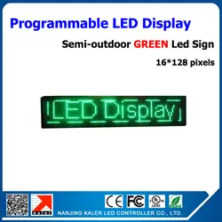 4 шт. зеленый P10 светодиодный дисплей модуль полуоткрытой moving знак светодиодный дисплей электронный экран 16-96 пикселей Бег текст