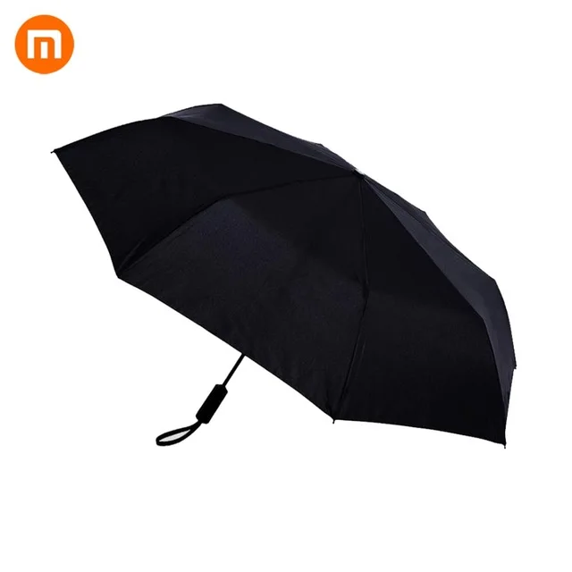 black Xiaomi Mijia WD1 автоматический дождливый Зонт Карманный Солнечный дождливый летний алюминиевый ветрозащитный водонепроницаемый УФ зонтик солнцезащитный козырек для мужчин и женщин - Цвет: black