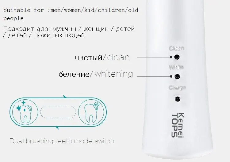 110 В/220 В перезаряжаемая электрическая зубная щетка, ультра звуковая зубная щетка для детей и взрослых, водонепроницаемая звуковая зубная щетка