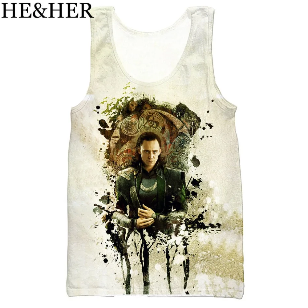 Thor The Dark World Loki 3D напечатанный унисекс Топ на бретелях для мужчин модный крутой летний топ на бретелях для работы Мужские Женские топы