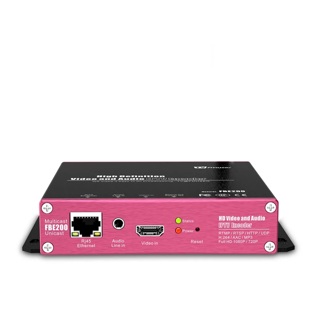 FMUSER FBE200 H.264 LAN HDMI кодировщик Беспроводной IPTV H.265 кодер live широковещательный