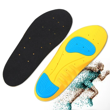 

150PAIRS/LOT Comfor Gel Heel Arch Support Insoles Massage Athletes Sport Running Shoes Remove Odors Cushion Insoles Pads