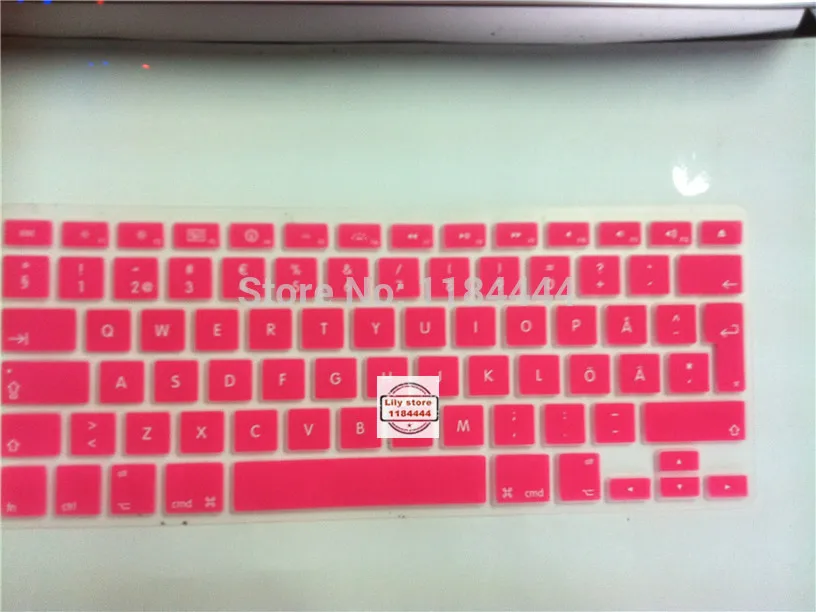 Шведский письмо красочные силиконовые ЕС/Великобритания крышка клавиатуры защитная наклейка для apple MacBook air Pro 13 15 17