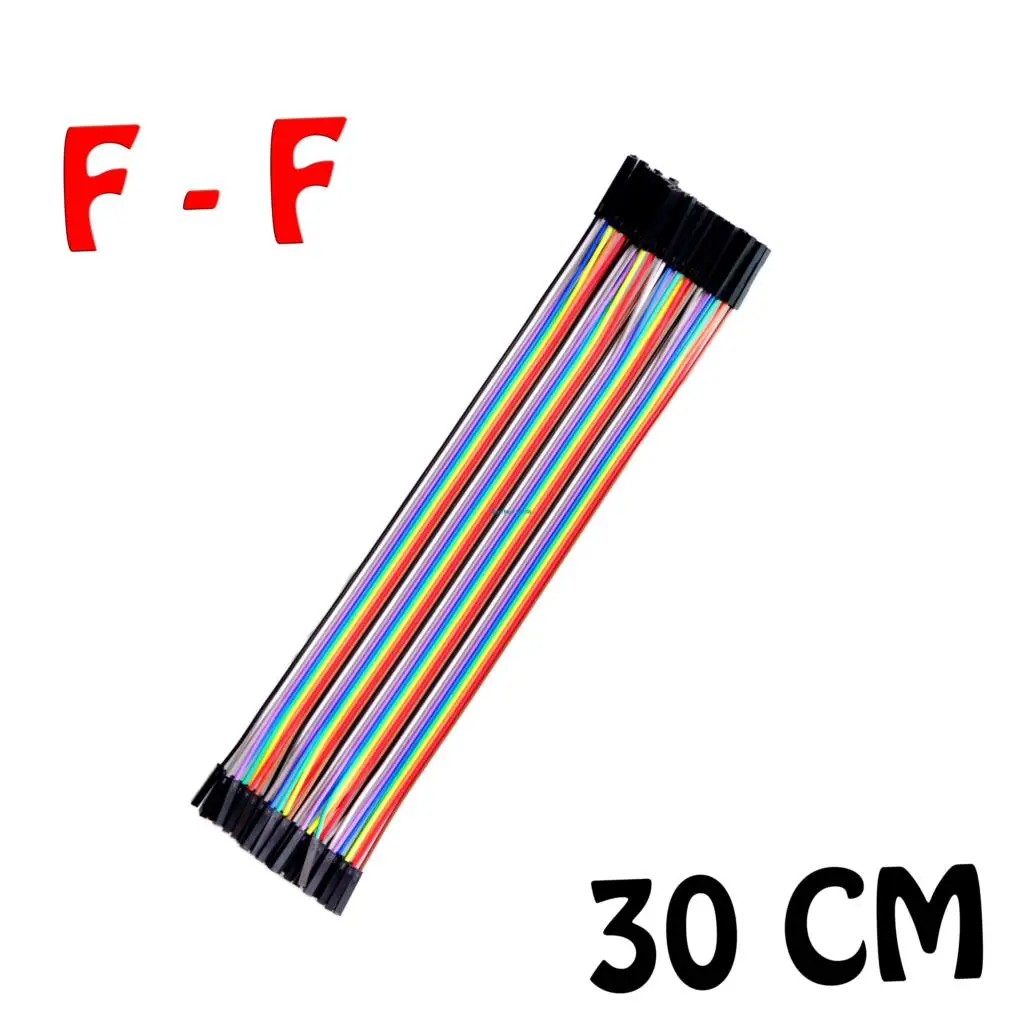 40 шт./лот 30 см 1 p Famale to Female соединительный провод Dupont кабель для Arduino макетной