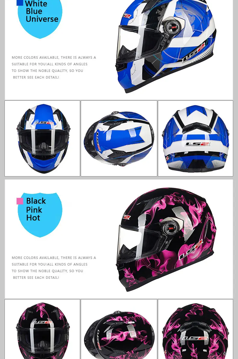 LS2 FF358 moto rcycle шлем анфас LS2 alex barros гоночные шлемы casque casco moto ECE Сертификация