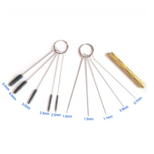 11 шт. Аэрограф, пистолет-распылитель насадка для чистки инструмент для ремонта комплект игл, щетками, пистолет-распылитель Набор Щеток Для Чистки