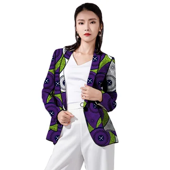

Fashion African fashion lady batik fabric jacket long sleeves jacket women individuality design clothes