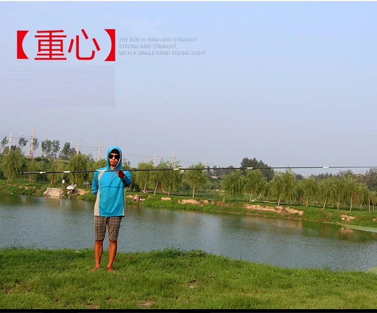 Drop Shipping new hard carbon stream rod taiwan fishing rod Ultralight 3.6m-8.1m power hand crap pole peche
