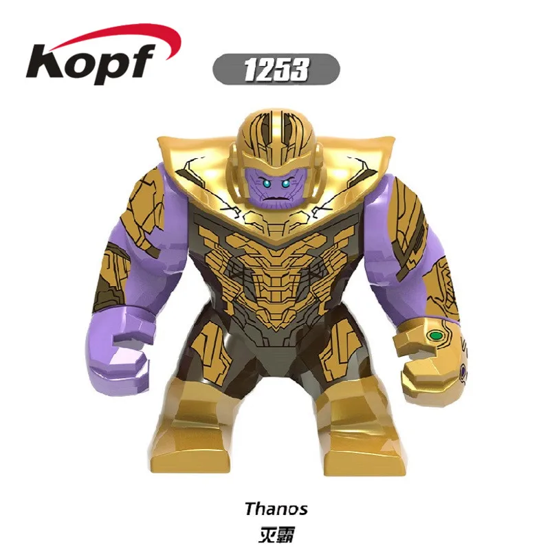 

Building Blocks Avengers 4 Endgame Bricks Thanos 7Cm Big Hulk Iron Monger Whiplash Figures Collection For Children Toys XH 1253