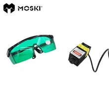 MOSKI, 2,5 Вт синий светильник, лазерный модуль, Диод для лазерной гравировки с ЧПУ, мощный 450 нм Фокусируемый источник питания, 2500 мвт