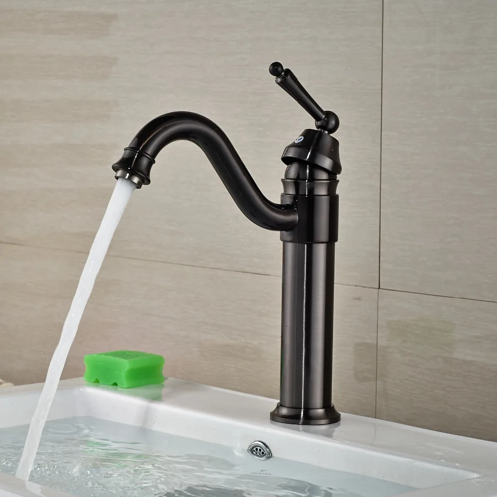 

Wholesale And Retail Oil Rubbed Bronze Bathroom Basin Faucet Vanity Sink Mixer Tap Waterfall Spout Tap