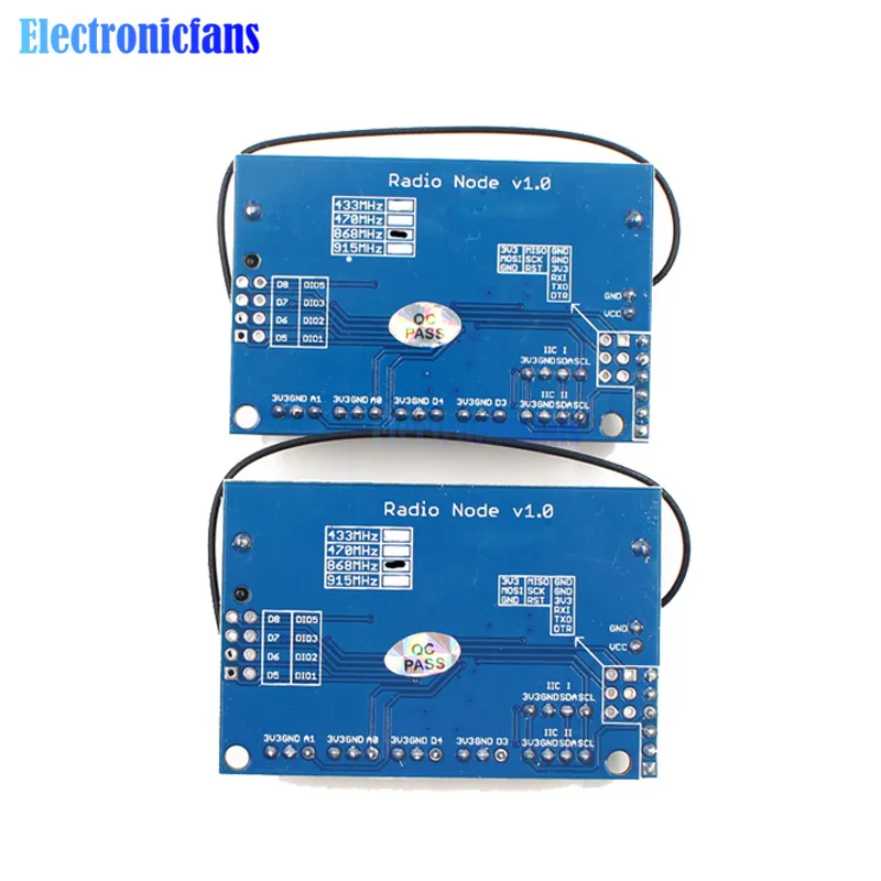 Радиосвязь LoRa V1.0 868 МГц беспроводная передача IOT модуль Lora RFM95 SX1276 для Arduino ATmega328P 3 7