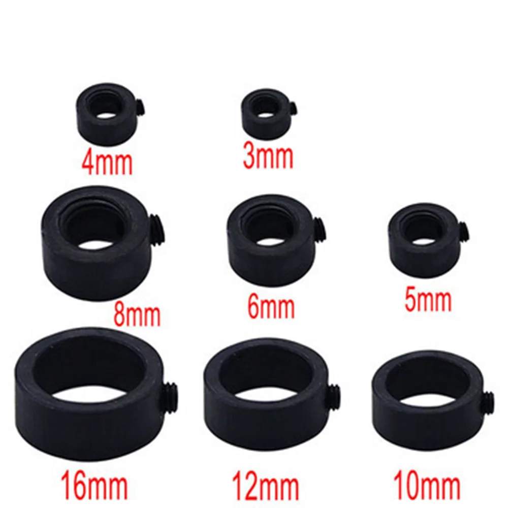 8 Pcs General Tools & Instruments Bit limit ring - 3,4,5,6,8,10,12,16mm Drill Stop Assortment for Drill Bits Con