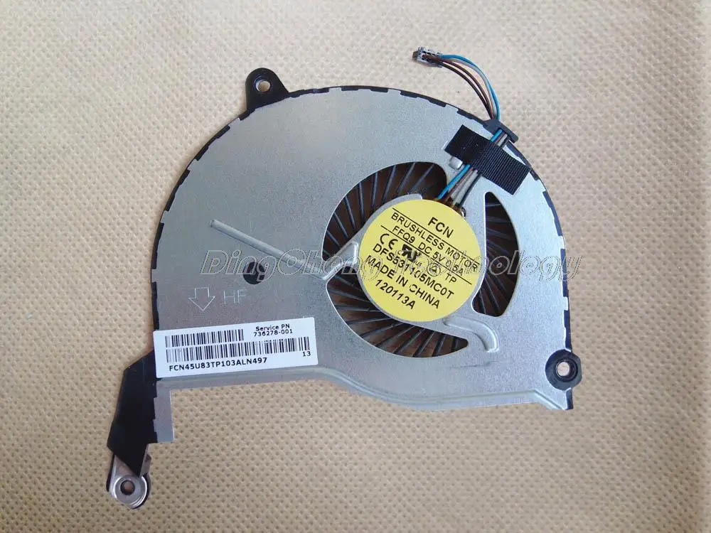HOLYTIME для HP Pavilion 14 14-N 15 15-n оригинальный вентилятор охлаждения процессора 732068-001